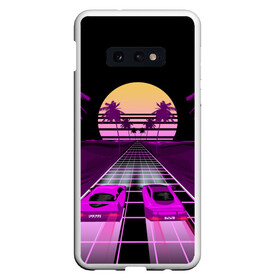 Чехол для Samsung S10E с принтом Vaporwave в Кировске, Силикон | Область печати: задняя сторона чехла, без боковых панелей | 3d | cgi | digital art | music | retro | vaporwave | абстракция | вейпорвейв | геометрия | музыка | ретро