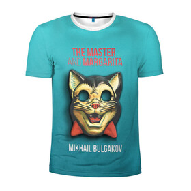 Мужская футболка 3D спортивная с принтом Master and Margarita в Кировске, 100% полиэстер с улучшенными характеристиками | приталенный силуэт, круглая горловина, широкие плечи, сужается к линии бедра | 