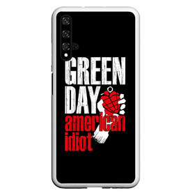 Чехол для Honor 20 с принтом Green Day American Idiot в Кировске, Силикон | Область печати: задняя сторона чехла, без боковых панелей | green day | punk rock | билли джо армстронг | панк рок