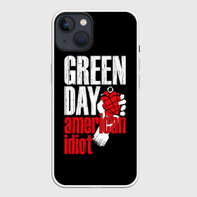 Чехол для iPhone 13 с принтом Green Day American Idiot в Кировске,  |  | green day | punk rock | билли джо армстронг | панк рок