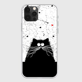 Чехол для iPhone 12 Pro Max с принтом Котик в Кировске, Силикон |  | cats | kitty | кот | котик | сердечки cat | сердце