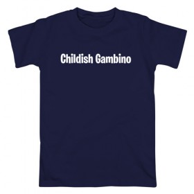 Мужская футболка хлопок с принтом Childish Gambino в Кировске, 100% хлопок | прямой крой, круглый вырез горловины, длина до линии бедер, слегка спущенное плечо. | 
