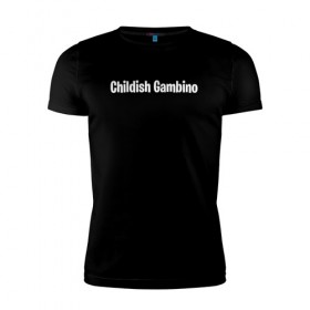 Мужская футболка премиум с принтом Childish Gambino в Кировске, 92% хлопок, 8% лайкра | приталенный силуэт, круглый вырез ворота, длина до линии бедра, короткий рукав | 