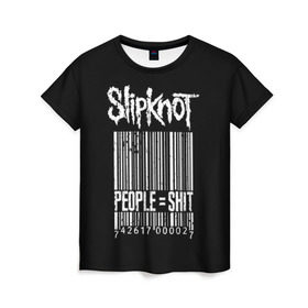 Женская футболка 3D с принтом Slipknot People в Кировске, 100% полиэфир ( синтетическое хлопкоподобное полотно) | прямой крой, круглый вырез горловины, длина до линии бедер | alternative | iowa | metal | nu | slipknot | slipnot | taylor | метал | слипкнот | слипнот