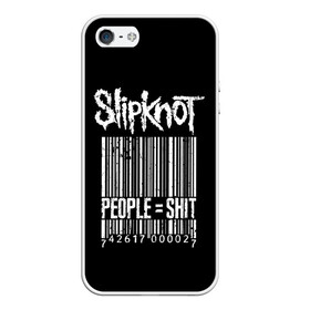 Чехол для iPhone 5/5S матовый с принтом Slipknot People в Кировске, Силикон | Область печати: задняя сторона чехла, без боковых панелей | Тематика изображения на принте: alternative | iowa | metal | nu | slipknot | slipnot | taylor | метал | слипкнот | слипнот