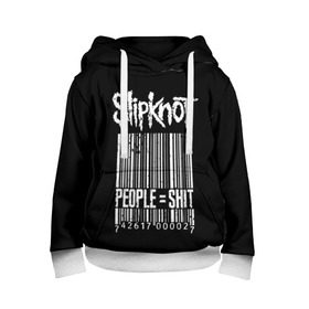 Детская толстовка 3D с принтом Slipknot People в Кировске, 100% полиэстер | двухслойный капюшон со шнурком для регулировки, мягкие манжеты на рукавах и по низу толстовки, спереди карман-кенгуру с мягким внутренним слоем | alternative | iowa | metal | nu | slipknot | slipnot | taylor | метал | слипкнот | слипнот