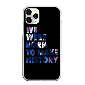 Чехол для iPhone 11 Pro матовый с принтом We were born to make history в Кировске, Силикон |  | yuri on ice | юри на льду