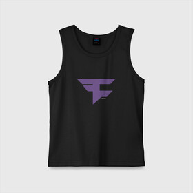 Детская майка хлопок с принтом Faze Clan (Ultraviolet) в Кировске,  |  | 0x000000123 | csgo | faze | ultraviolet | ксго | фиолетовый