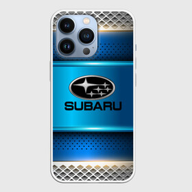 Чехол для iPhone 13 Pro с принтом SUBARU sport collection в Кировске,  |  | Тематика изображения на принте: auto | automobile | car | carbon | machine | motor | motor car | sport car | subaru | автомашина | бренд | легковой автомобиль | марка | спортивный автомобиль | тачка