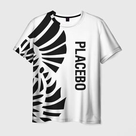Мужская футболка 3D с принтом Placebo в Кировске, 100% полиэфир | прямой крой, круглый вырез горловины, длина до линии бедер | Тематика изображения на принте: placebo | альтернативный | инди | индирок | плацебо | рок