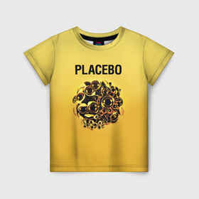 Детская футболка 3D с принтом Placebo в Кировске, 100% гипоаллергенный полиэфир | прямой крой, круглый вырез горловины, длина до линии бедер, чуть спущенное плечо, ткань немного тянется | placebo | альтернативный | инди | индирок | плацебо | рок