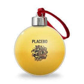 Ёлочный шар с принтом Placebo в Кировске, Пластик | Диаметр: 77 мм | placebo | альтернативный | инди | индирок | плацебо | рок