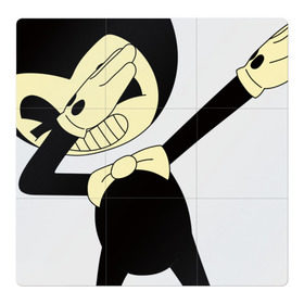 Магнитный плакат 3Х3 с принтом Bendy and the ink machine Dab в Кировске, Полимерный материал с магнитным слоем | 9 деталей размером 9*9 см | batim | bendy | bendy and the ink machine | dab | horror | ink | machine | rap | trend