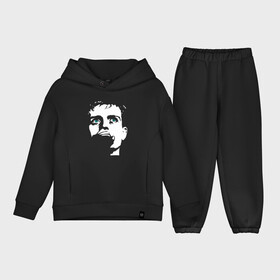 Детский костюм хлопок Oversize с принтом Ian Curtis в Кировске,  |  | Тематика изображения на принте: ian curtis | joy division | rock | unknown pleasures | иэн кёртис | рок