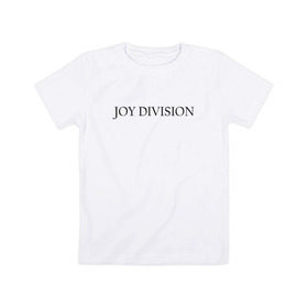 Детская футболка хлопок с принтом Joy Division в Кировске, 100% хлопок | круглый вырез горловины, полуприлегающий силуэт, длина до линии бедер | Тематика изображения на принте: ian curtis | joy division | rock | unknown pleasures | иэн кёртис | рок
