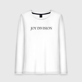 Женский лонгслив хлопок с принтом Joy Division в Кировске, 100% хлопок |  | Тематика изображения на принте: ian curtis | joy division | rock | unknown pleasures | иэн кёртис | рок