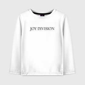 Детский лонгслив хлопок с принтом Joy Division в Кировске, 100% хлопок | круглый вырез горловины, полуприлегающий силуэт, длина до линии бедер | ian curtis | joy division | rock | unknown pleasures | иэн кёртис | рок