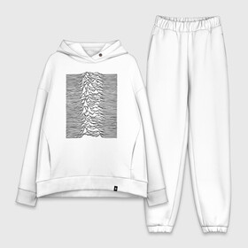 Женский костюм хлопок Oversize с принтом Unknown Pleasures в Кировске,  |  | ian curtis | joy division | rock | unknown pleasures | иэн кёртис | рок