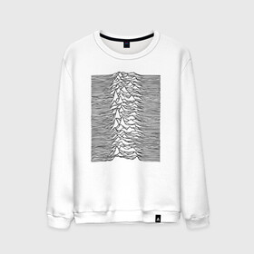 Мужской свитшот хлопок с принтом Unknown Pleasures в Кировске, 100% хлопок |  | ian curtis | joy division | rock | unknown pleasures | иэн кёртис | рок