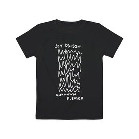 Детская футболка хлопок с принтом Joy Division в Кировске, 100% хлопок | круглый вырез горловины, полуприлегающий силуэт, длина до линии бедер | ian curtis | joy division | rock | unknown pleasures | иэн кёртис | рок