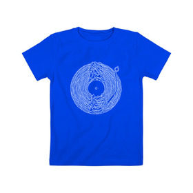 Детская футболка хлопок с принтом Soundscape в Кировске, 100% хлопок | круглый вырез горловины, полуприлегающий силуэт, длина до линии бедер | ian curtis | joy division | rock | unknown pleasures | иэн кёртис | рок