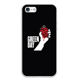 Чехол для iPhone 5/5S матовый с принтом Green Day в Кировске, Силикон | Область печати: задняя сторона чехла, без боковых панелей | american idiot