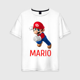 Женская футболка хлопок Oversize с принтом Марио и Луиджи в Кировске, 100% хлопок | свободный крой, круглый ворот, спущенный рукав, длина до линии бедер
 | luigi | mario | луиджи | марио | нинтендо