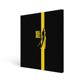 Холст квадратный с принтом Kill Bill в Кировске, 100% ПВХ |  | Тематика изображения на принте: тарантино | ума турман