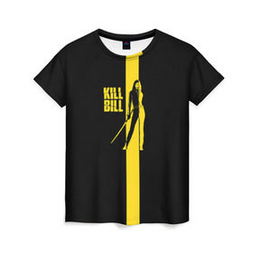 Женская футболка 3D с принтом Kill Bill в Кировске, 100% полиэфир ( синтетическое хлопкоподобное полотно) | прямой крой, круглый вырез горловины, длина до линии бедер | тарантино | ума турман