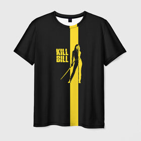 Мужская футболка 3D с принтом Kill Bill в Кировске, 100% полиэфир | прямой крой, круглый вырез горловины, длина до линии бедер | Тематика изображения на принте: тарантино | ума турман
