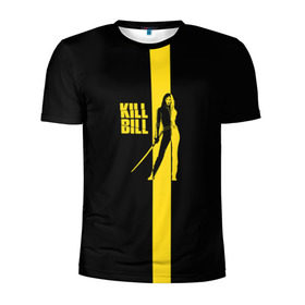 Мужская футболка 3D спортивная с принтом Kill Bill в Кировске, 100% полиэстер с улучшенными характеристиками | приталенный силуэт, круглая горловина, широкие плечи, сужается к линии бедра | тарантино | ума турман