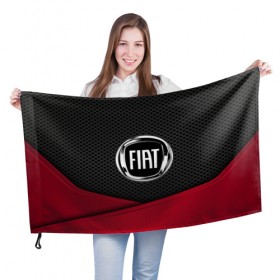 Флаг 3D с принтом FIAT в Кировске, 100% полиэстер | плотность ткани — 95 г/м2, размер — 67 х 109 см. Принт наносится с одной стороны | auto | automobile | car | carbon | fiat | machine | motor | motor car | sport car | автомашина | бренд | легковой автомобиль | марка | спортивный автомобиль | тачка