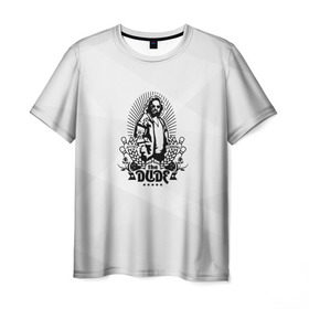 Мужская футболка 3D с принтом The Dude в Кировске, 100% полиэфир | прямой крой, круглый вырез горловины, длина до линии бедер | the big lebowski | большой лебовски | дюдя