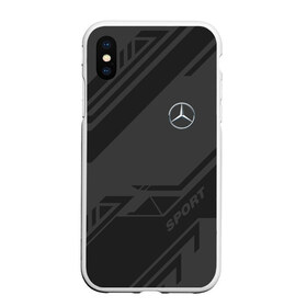 Чехол для iPhone XS Max матовый с принтом MERCEDES SPORT в Кировске, Силикон | Область печати: задняя сторона чехла, без боковых панелей | amg | auto | mercedes | sport | авто | автомобиль | автомобильные | амг | бренд | марка | машины | мерседес | спорт