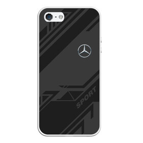 Чехол для iPhone 5/5S матовый с принтом MERCEDES SPORT в Кировске, Силикон | Область печати: задняя сторона чехла, без боковых панелей | amg | auto | mercedes | sport | авто | автомобиль | автомобильные | амг | бренд | марка | машины | мерседес | спорт