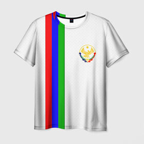 Мужская футболка 3D с принтом I love Dagestan в Кировске, 100% полиэфир | прямой крой, круглый вырез горловины, длина до линии бедер | dagestan | дагестан