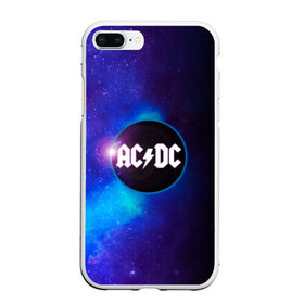 Чехол для iPhone 7Plus/8 Plus матовый с принтом ACDC в Кировске, Силикон | Область печати: задняя сторона чехла, без боковых панелей | ac dc | acdc | acdc ас дс | асдс | метал | молния | музыка | музыканты | певцы