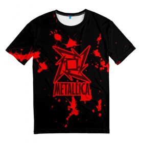 Мужская футболка 3D с принтом Metallica в Кировске, 100% полиэфир | прямой крой, круглый вырез горловины, длина до линии бедер | m | metallica | группа | джеймс хэтфилд | кирк хэмметт | ларс ульрих | метал | металика | металлика | миталика | музыка | роберт трухильо | рок | трэш | трэшметал | хард | хардрок | хеви | хевиметал