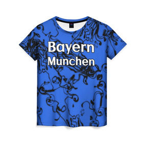 Женская футболка 3D с принтом Бавария Мюнхен в Кировске, 100% полиэфир ( синтетическое хлопкоподобное полотно) | прямой крой, круглый вырез горловины, длина до линии бедер | белый | германия | игра | красный | лига | мюнхен | мяч | сборная | форма | футбол | чемпион