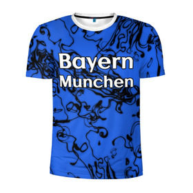 Мужская футболка 3D спортивная с принтом Бавария Мюнхен в Кировске, 100% полиэстер с улучшенными характеристиками | приталенный силуэт, круглая горловина, широкие плечи, сужается к линии бедра | белый | германия | игра | красный | лига | мюнхен | мяч | сборная | форма | футбол | чемпион
