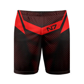 Мужские шорты 3D спортивные с принтом Mass Effect N7 в Кировске,  |  | andromed | effect | n7 | альянс | ефект | игра | компьютерная | мас | масс | н7 | онлайн | программа | профессиональный военный код | сокрушитель n7 | фурия n7