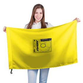 Флаг 3D с принтом Post Malone - b&B в Кировске, 100% полиэстер | плотность ткани — 95 г/м2, размер — 67 х 109 см. Принт наносится с одной стороны | 