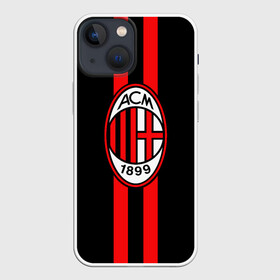 Чехол для iPhone 13 mini с принтом AC Milan FC в Кировске,  |  | football | italia | logo | milan | sport | италия | лого | милан | спорт | фк | футбол | футбольный клуб