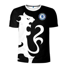 Мужская футболка 3D спортивная с принтом Chelsea Exclusive в Кировске, 100% полиэстер с улучшенными характеристиками | приталенный силуэт, круглая горловина, широкие плечи, сужается к линии бедра | 2019 | exclusive | челси | эксклюзив