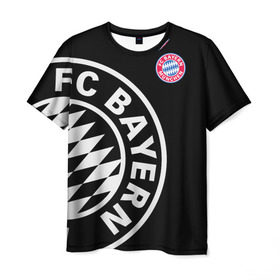 Мужская футболка 3D с принтом Bayern Munchen Exclusive в Кировске, 100% полиэфир | прямой крой, круглый вырез горловины, длина до линии бедер | Тематика изображения на принте: bayern | exclusive | munich | бавария | эксклюзив