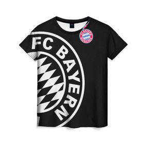 Женская футболка 3D с принтом Bayern Munchen Exclusive в Кировске, 100% полиэфир ( синтетическое хлопкоподобное полотно) | прямой крой, круглый вырез горловины, длина до линии бедер | bayern | exclusive | munich | бавария | эксклюзив