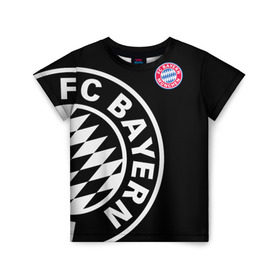 Детская футболка 3D с принтом Bayern Munchen Exclusive в Кировске, 100% гипоаллергенный полиэфир | прямой крой, круглый вырез горловины, длина до линии бедер, чуть спущенное плечо, ткань немного тянется | bayern | exclusive | munich | бавария | эксклюзив