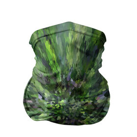 Бандана-труба 3D с принтом Зеленый сюрреал в Кировске, 100% полиэстер, ткань с особыми свойствами — Activecool | плотность 150‒180 г/м2; хорошо тянется, но сохраняет форму | Тематика изображения на принте:  зеленые брызги | абстракция | брызги | пиранья