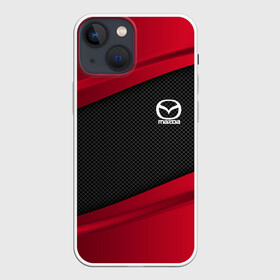 Чехол для iPhone 13 mini с принтом MAZDA SPORT в Кировске,  |  | Тематика изображения на принте: auto | car | carbon | mazda | автомобиль | мазда | машина