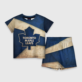 Детский костюм с шортами 3D с принтом Торонто олд в Кировске,  |  | nhl | нхл | спорт | торонто | хоккей